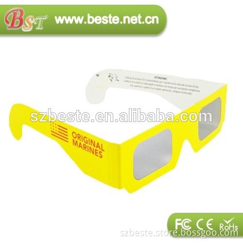 4c printing linear polarised disposable paper glasses